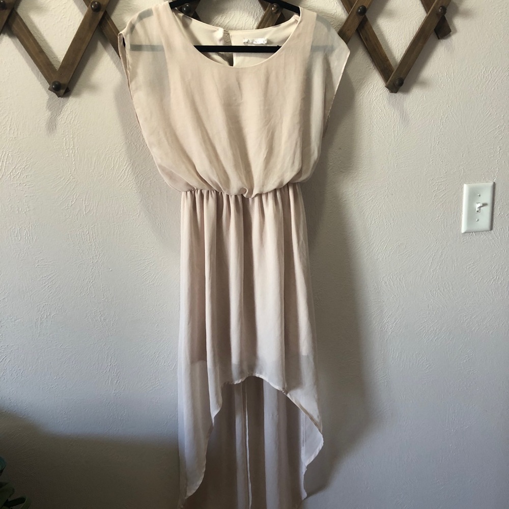 High low, sheer dress